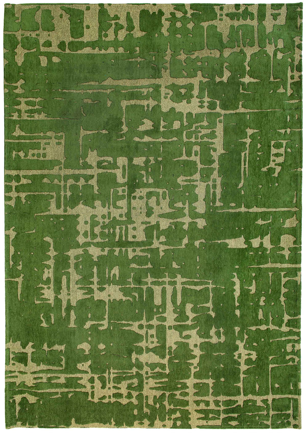 Homeroots 8' X 11' Green Abstract Non Skid Area Rug  100% Pet 548701