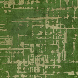 Homeroots 8' X 11' Green Abstract Non Skid Area Rug  100% Pet 548701