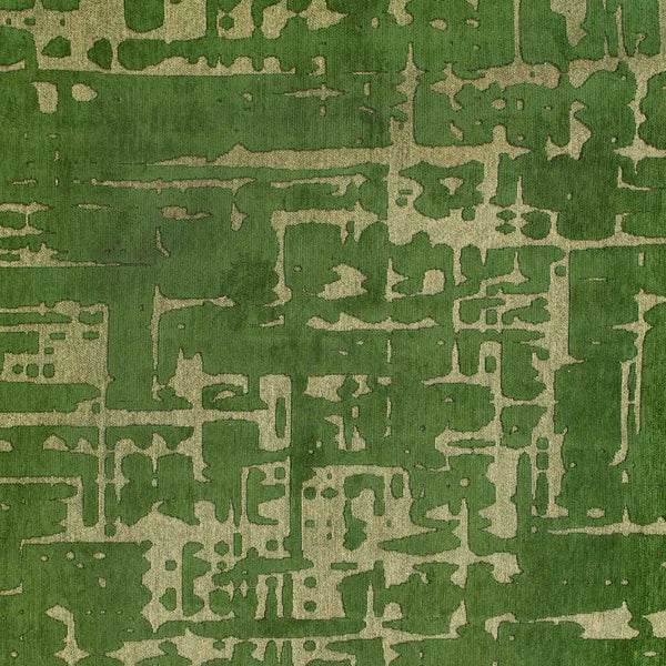 Homeroots 8' X 11' Green Abstract Non Skid Area Rug  100% Pet 548701