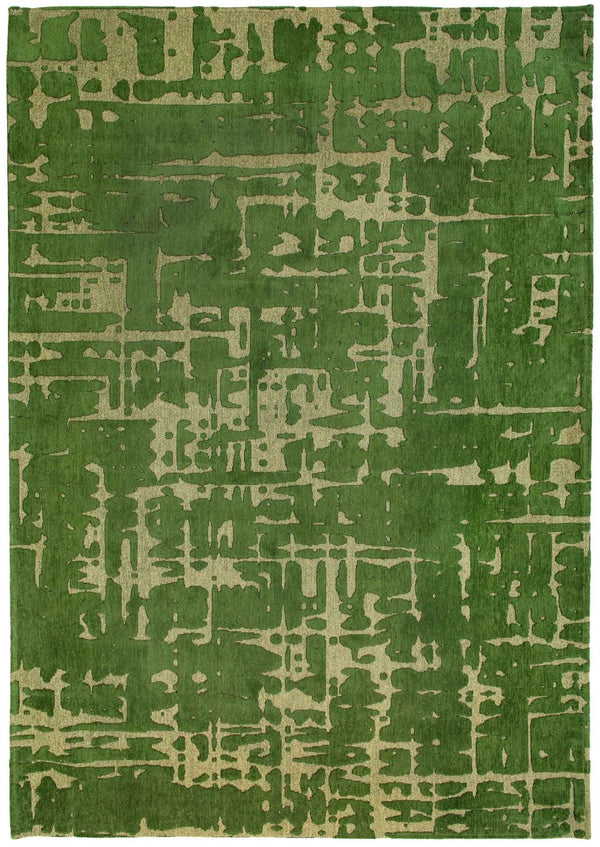 HomeRoots 9' Green Abstract Non-Skid Area Rug - Stylish, Durable, and Easy to Clean for Any High-Traffic Space 548702