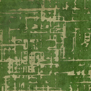 HomeRoots 9' Green Abstract Non-Skid Area Rug - Stylish, Durable, and Easy to Clean for Any High-Traffic Space 548702