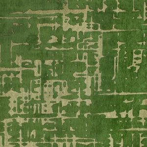 HomeRoots 3' Modern Green Abstract Non-Skid Area Rug - Perfect for Entryways, Kitchens, and High-Traffic Spaces 8' Round 548703