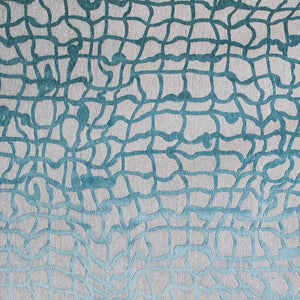 Homeroots 8' Blue And Gray Round Abstract Non Skid Area Rug  100% Pet 548711