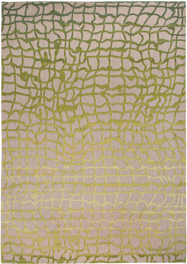 Homeroots 6' X 8' Gray And Green Abstract Non Skid Area Rug  100% Pet 548715