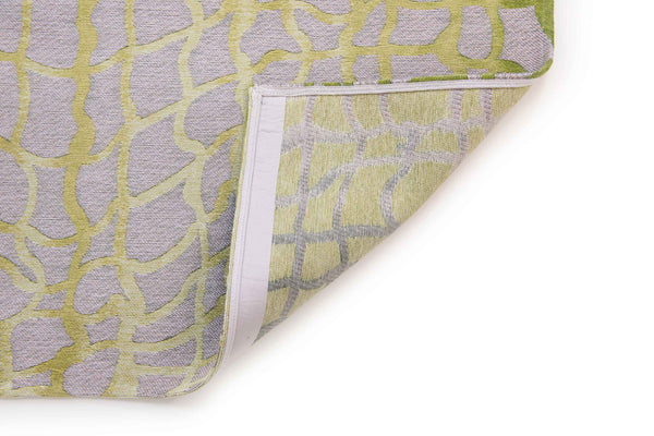 Homeroots 6' X 8' Gray And Green Abstract Non Skid Area Rug  100% Pet 548715