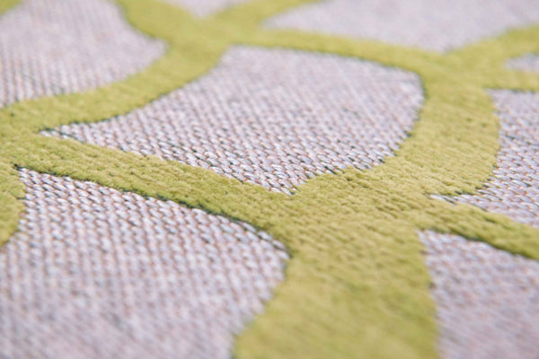 Homeroots 6' X 8' Gray And Green Abstract Non Skid Area Rug  100% Pet 548715