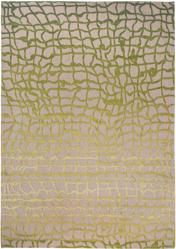 Homeroots 7' X 9' Gray And Green Abstract Non Skid Area Rug  100% Pet 548716