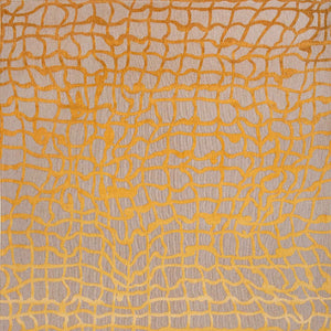 Homeroots 6' X 8' Gray And Orange Abstract Non Skid Area Rug  100% Pet 548723