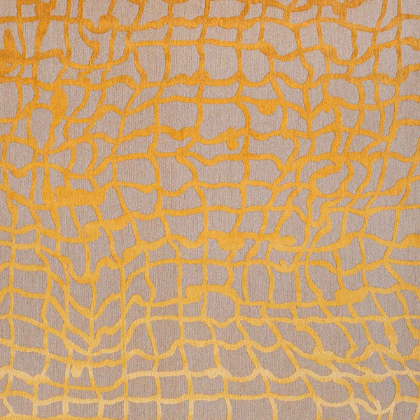 Homeroots 8' X 11' Gray And Orange Abstract Non Skid Area Rug  100% Pet 548725