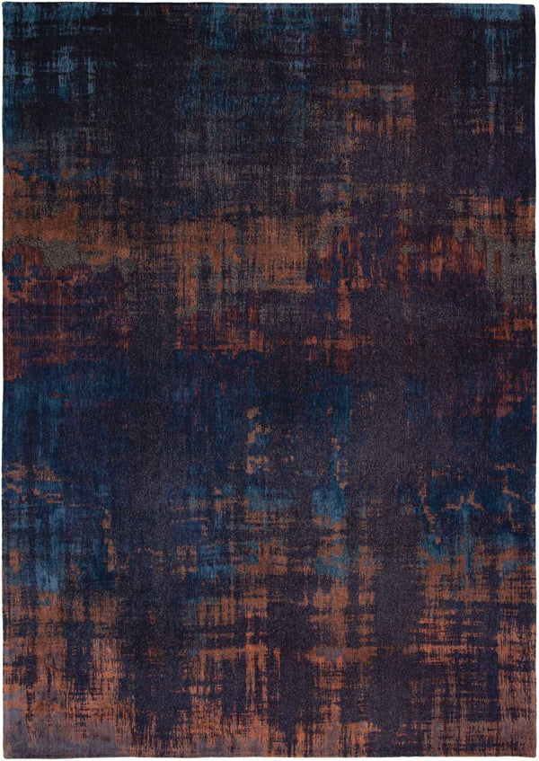 HomeRoots 3' Blue and Brown Abstract Area Rug with Non-Skid Backing - Modern Design for Entryways and Kitchens 3' X 5' 548729