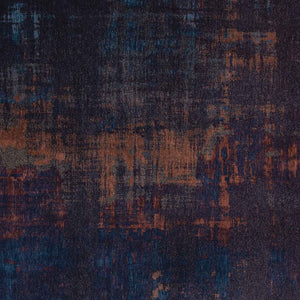 Homeroots 5' X 7' Blue And Brown Abstract Non Skid Area Rug  100% Pet 548730
