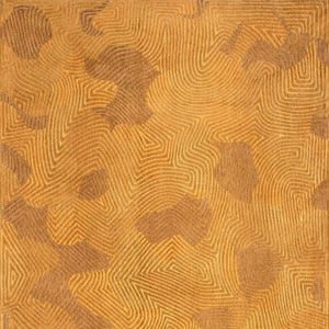 Homeroots 6' X 8' Yellow Abstract Non Skid Area Rug  100% Pet 548737