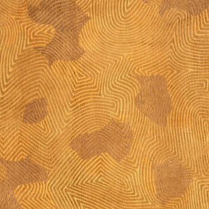 Homeroots 7' X 9' Yellow Abstract Non Skid Area Rug  100% Pet 548738