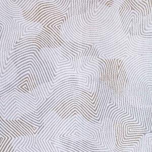 Homeroots 6' X 8' White Abstract Non Skid Area Rug  100% Pet 548753