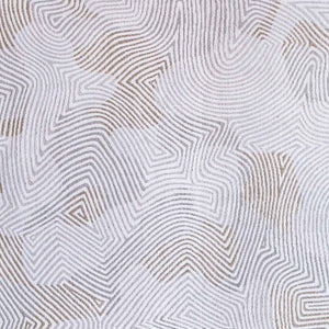 Homeroots 8' X 11' White Abstract Non Skid Area Rug  100% Pet 548755