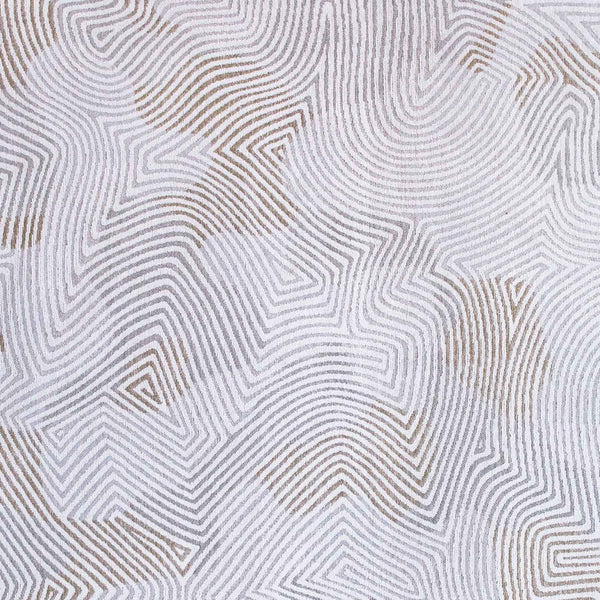 Homeroots 8' X 11' White Abstract Non Skid Area Rug  100% Pet 548755