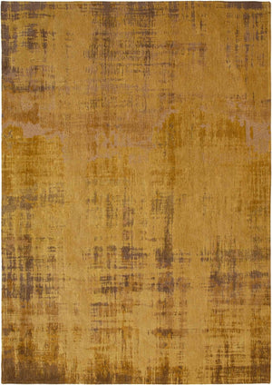 HomeRoots 3' Modern Yellow and Brown Abstract Area Rug - Non-Skid, Durable, Perfect for High-Traffic Spaces 3' X 5' 548767