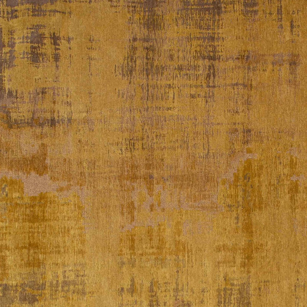 Homeroots 5' X 7' Yellow And Brown Abstract Non Skid Area Rug  100% Pet 548768