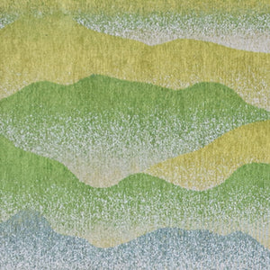 Homeroots 6' X 8' Green And Yellow Abstract Non Skid Area Rug  100% Pet 548829