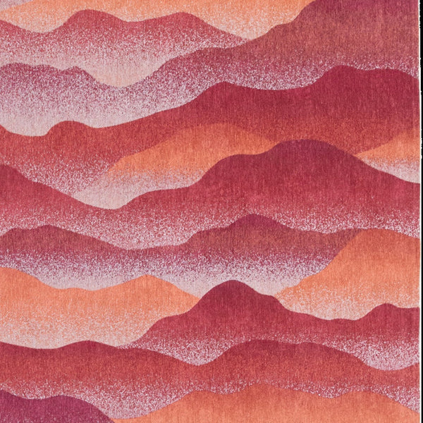 Homeroots 7' X 9' Red Orange Abstract Non Skid Area Rug  100% Pet 548844