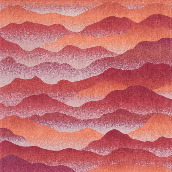 Homeroots 7' X 9' Red Orange Abstract Non Skid Area Rug  100% Pet 548844