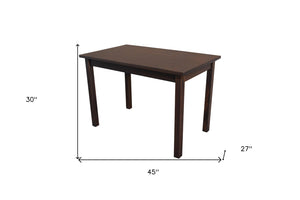 HomeRoots 48" Raw Umber Solid Wood Dining Table - Timeless Craftsmanship for Dining, Entertaining & Workspaces! 548855