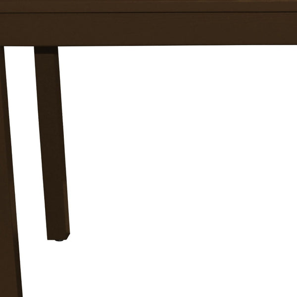 HomeRoots 48" Coffee Solid Wood Dining Table - Handcrafted Pine, Timeless Style, Seats 4, Ideal for Any Space 548859