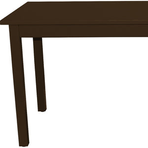 HomeRoots 48" Coffee Solid Wood Dining Table - Handcrafted Pine, Timeless Style, Seats 4, Ideal for Any Space 548859