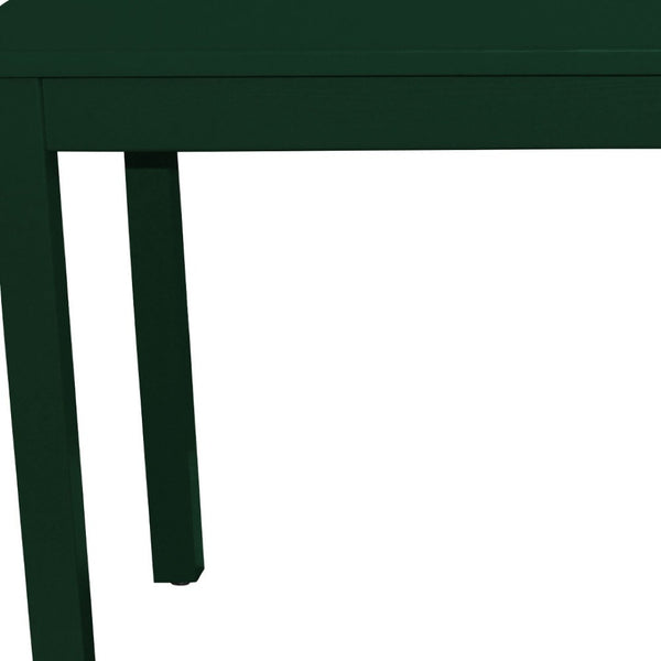 HomeRoots 48" Dark Green Solid Wood Dining Table - Handcrafted Pine, Seats 4, Timeless Charm & Versatile Design 548860