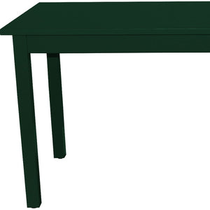 HomeRoots 48" Dark Green Solid Wood Dining Table - Handcrafted Pine, Seats 4, Timeless Charm & Versatile Design 548860
