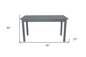 HomeRoots 48" Gray Solid Wood Dining Table - Elegant, Versatile Design for Dining, Entertaining & Workspaces 548861