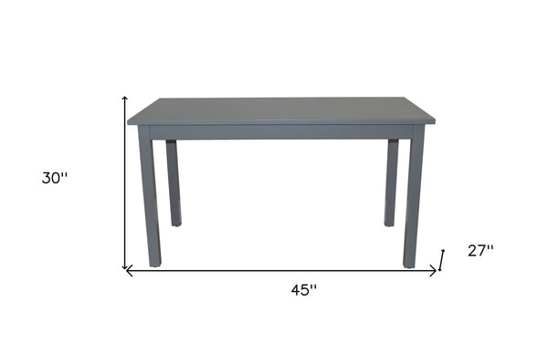 HomeRoots 48" Gray Solid Wood Dining Table - Elegant, Versatile Design for Dining, Entertaining & Workspaces 548861