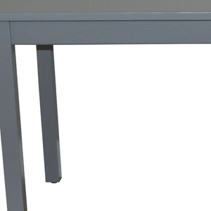 HomeRoots 48" Gray Solid Wood Dining Table - Elegant, Versatile Design for Dining, Entertaining & Workspaces 548861