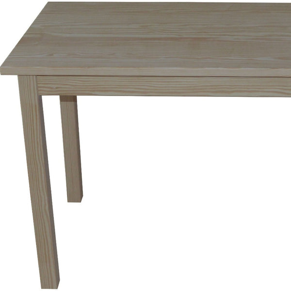HomeRoots 48" Gray Solid Wood Dining Table - Timeless Design, Versatile Use for Dining, Work, and Gatherings! 548862