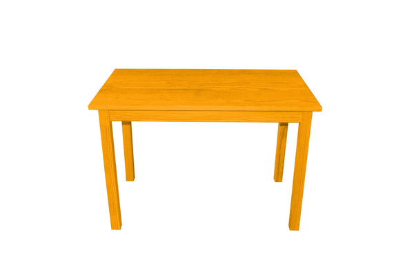 HomeRoots 48" Goldenrod Solid Wood Dining Table - Handcrafted Pine, Seats 4, Perfect for Dining & Workspaces 548863