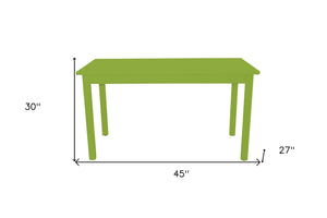 HomeRoots 48" Chartreuse Solid Wood Dining Table - Modern, Durable Design for Family Meals & Entertaining Fun 548864