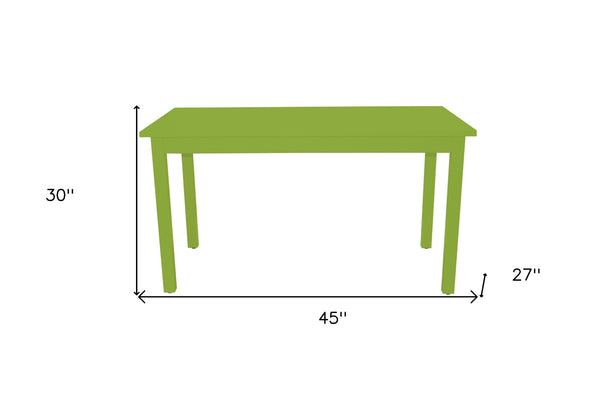 HomeRoots 48" Chartreuse Solid Wood Dining Table - Modern, Durable Design for Family Meals & Entertaining Fun 548864