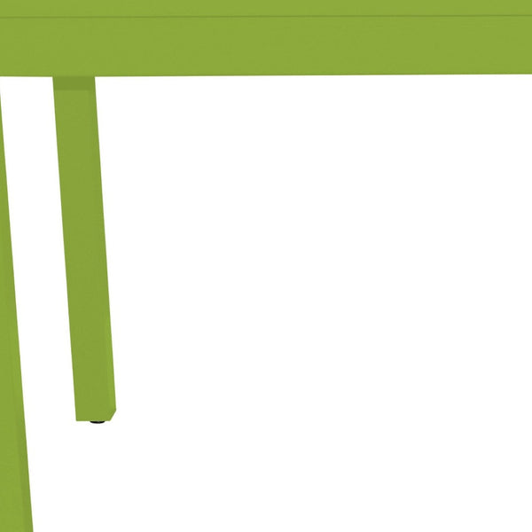 HomeRoots 48" Chartreuse Solid Wood Dining Table - Modern, Durable Design for Family Meals & Entertaining Fun 548864