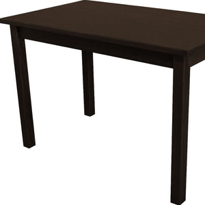 HomeRoots 48" Solid Pine Wood Dining Table - Dark Brown Finish, Handcrafted Style for Elegant Entertaining 548865