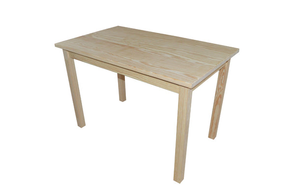 HomeRoots 48" Handcrafted Solid Wood Dining Table - Timeless Natural Pine Finish for Stylish Gatherings & Meals 548867