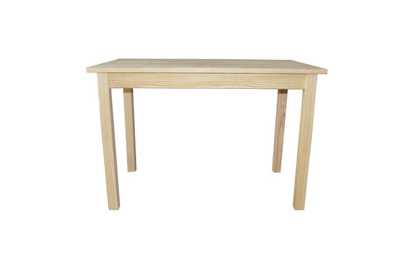 HomeRoots 48" Handcrafted Solid Wood Dining Table - Timeless Natural Pine Finish for Stylish Gatherings & Meals 548867