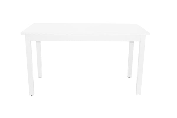 HomeRoots 48" White Solid Wood Dining Table - Timeless Charm, Seats 4, Durable Craftsmanship for Any Space 548868