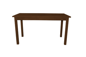 HomeRoots 60" Raw Umber Solid Wood Dining Table - Stylish, Hand-Crafted Centerpiece for Dining & Workspace Use 548914