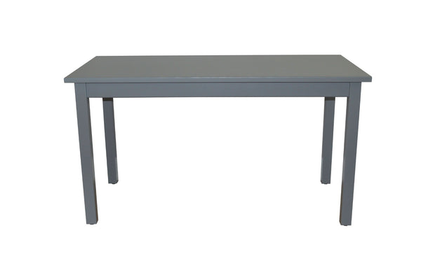 HomeRoots 60" Gray Solid Wood Dining Table – Timeless Centerpiece for Dining, Entertaining & Workspaces! 548920