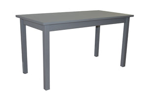 HomeRoots 60" Gray Solid Wood Dining Table – Timeless Centerpiece for Dining, Entertaining & Workspaces! 548920