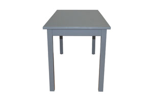 HomeRoots 60" Gray Solid Wood Dining Table – Timeless Centerpiece for Dining, Entertaining & Workspaces! 548920