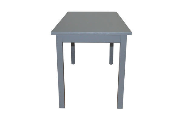 HomeRoots 60" Gray Solid Wood Dining Table – Timeless Centerpiece for Dining, Entertaining & Workspaces! 548920