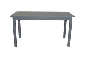 HomeRoots 60" Gray Solid Wood Dining Table – Timeless Centerpiece for Dining, Entertaining & Workspaces! 548920