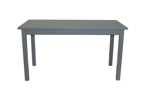 HomeRoots 60" Gray Solid Wood Dining Table – Timeless Centerpiece for Dining, Entertaining & Workspaces! 548920