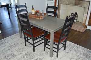 HomeRoots 60" Gray Solid Wood Dining Table - Elegant, Durable Design for Versatile Dining & Home Office Use 548921